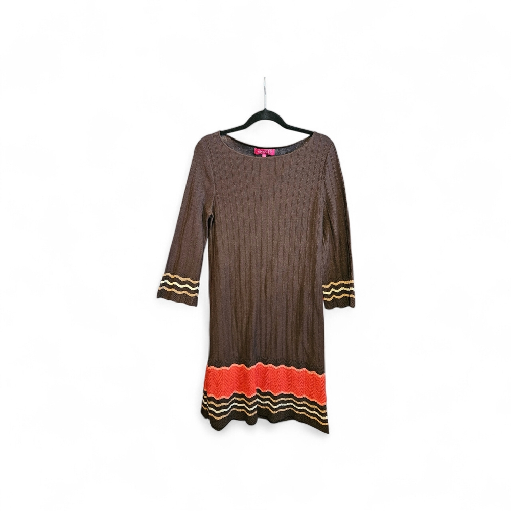 Nine & Co. Chocolate and Tangerine Kids Dress